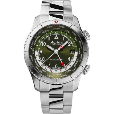 Montre Alpina Startimer AL-255GR4S26B Startimer Pilot Worldtimer