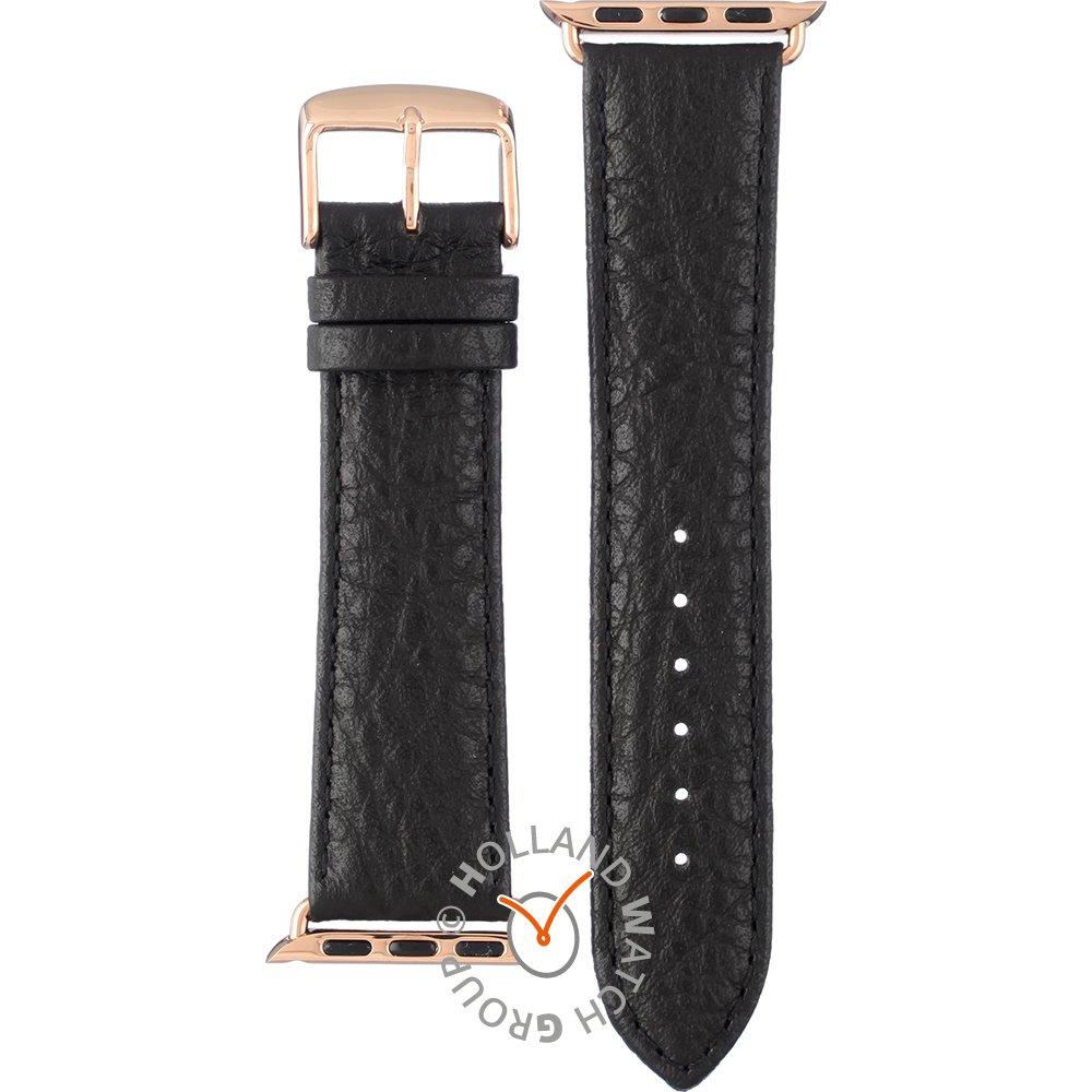 Bracelet Apple Watch APBL22R-S Black leather 22 mm - Small
