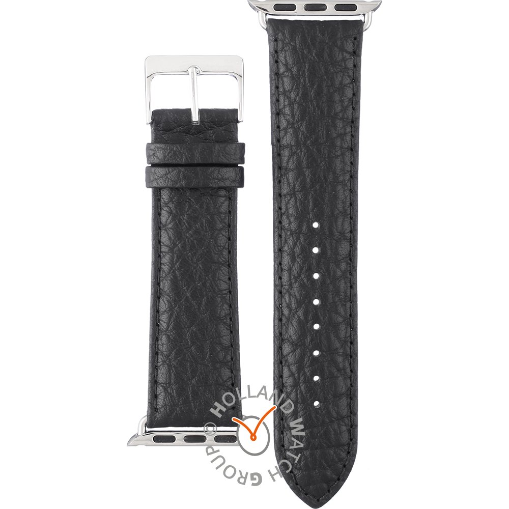 Bracelet Apple Watch APBL22S-S Black leather 22 mm - Small