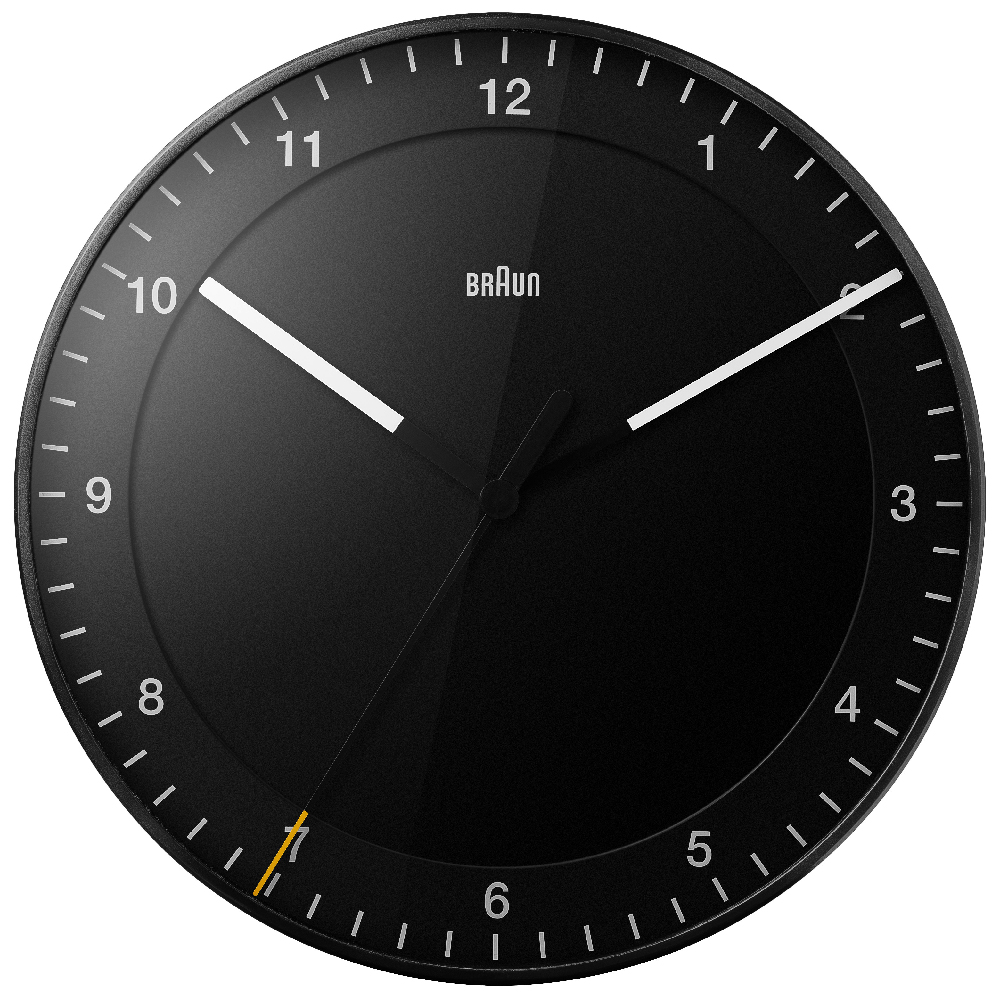 Horloge Braun BNC017BKBK-NRC Black Clock Quartz