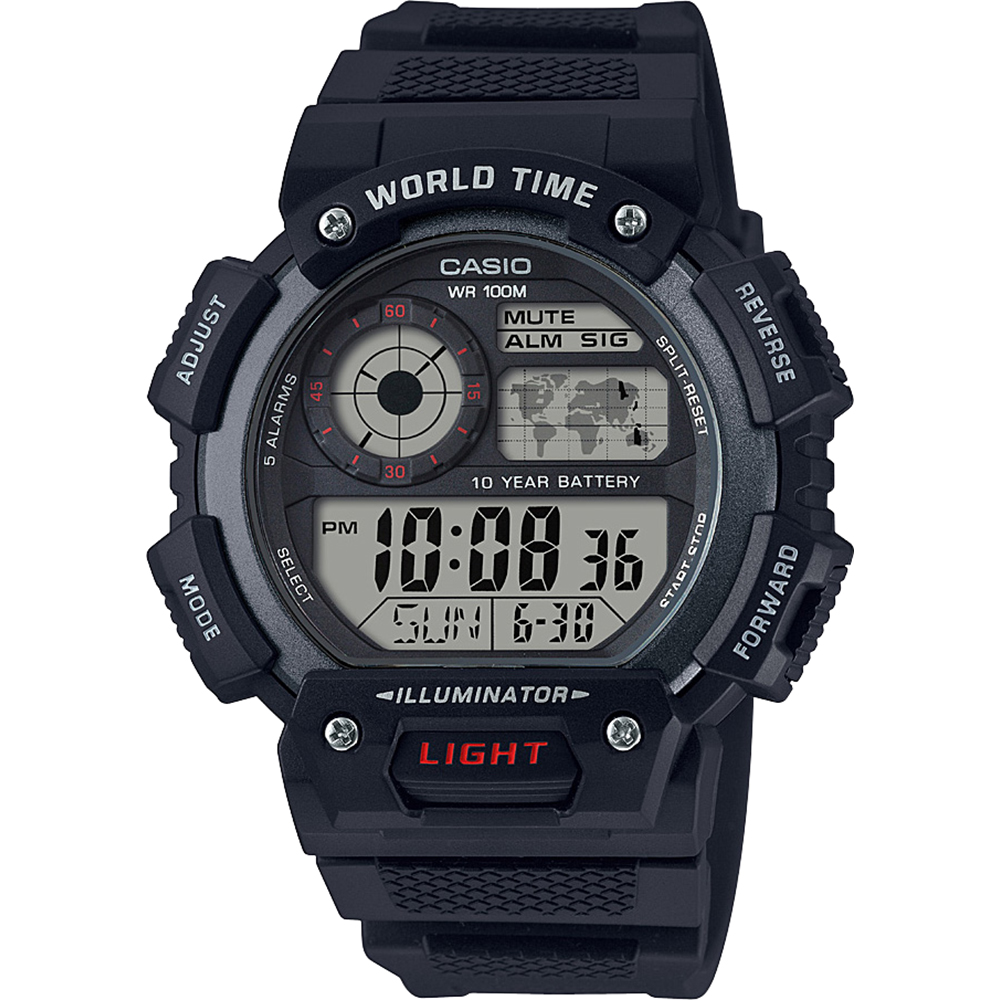 Montre Casio Collection AE-1400WH-1AVEF World Timer
