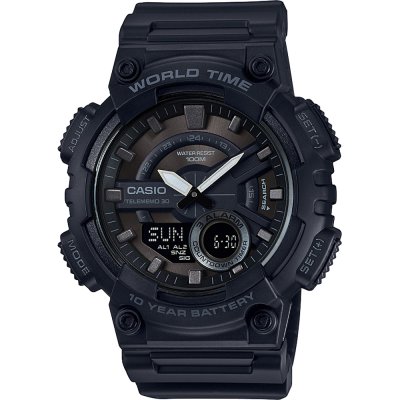 Montre Casio Vintage AEQ-110W-1BV Telememo 30