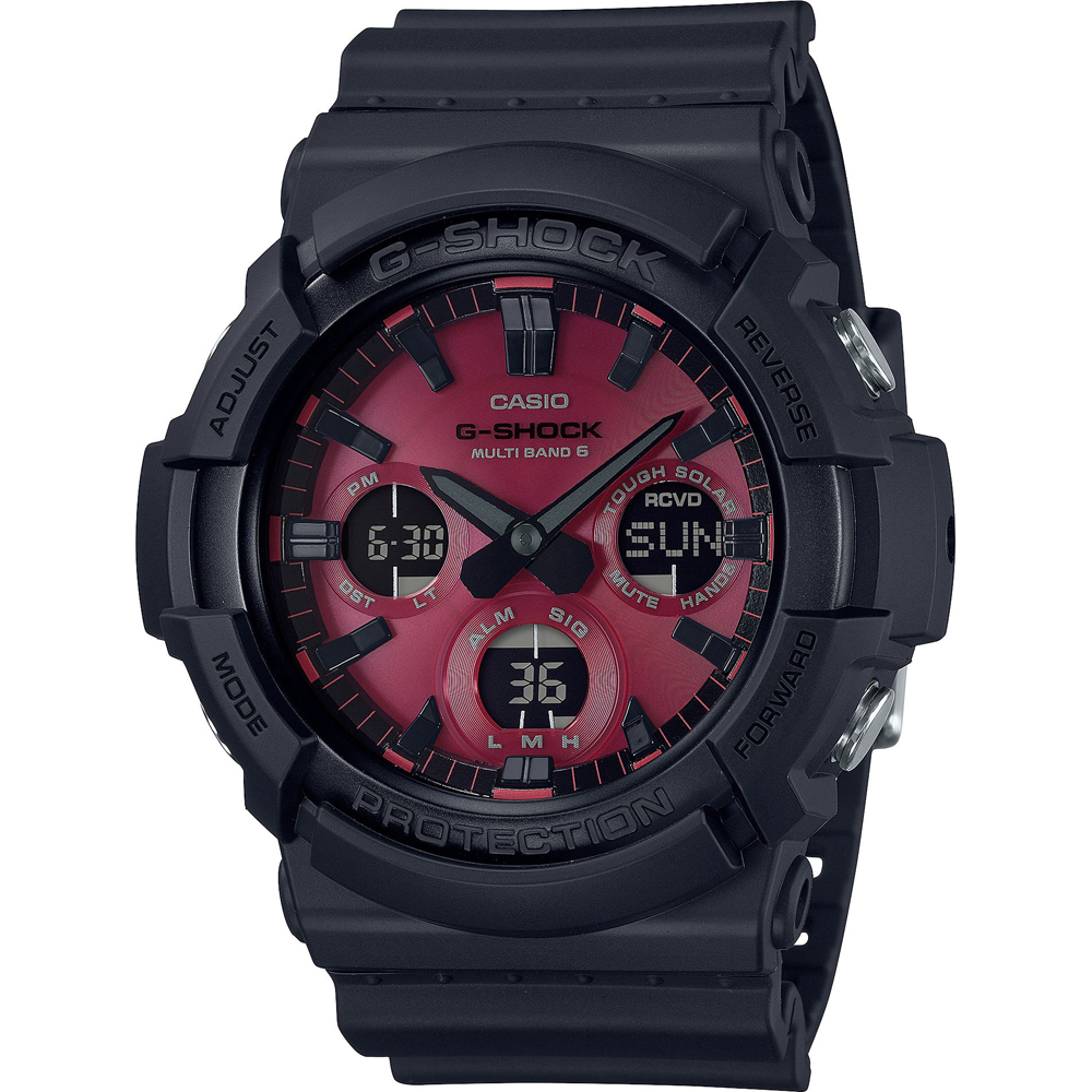 Montre G-Shock Classic Style GAW-100AR-1AER Waveceptor - Red Adrenalin