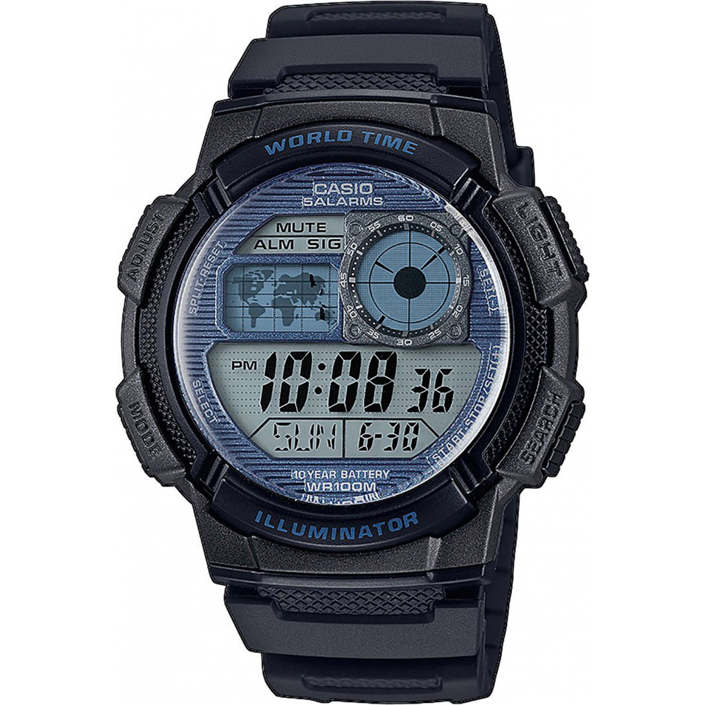 Montre Casio Collection AE-1000W-2A2V World Time
