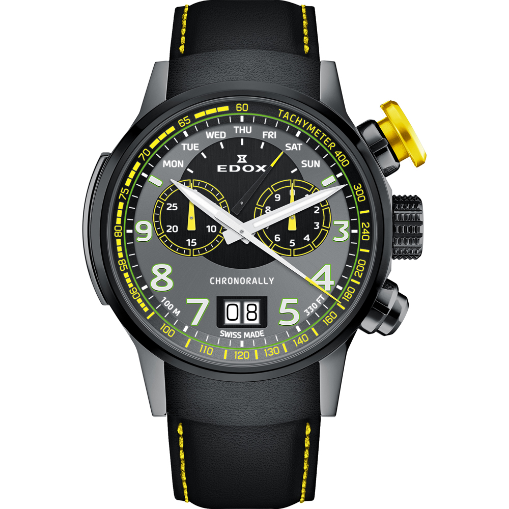 Montre Edox Chronorally 38001-TINGNAEG-GNJ Chronorally Dominique Aegerter Limited Edition