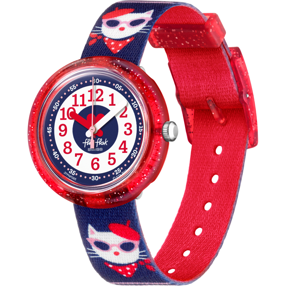 Montre Flik Flak 5+ Power Time FPNP065 Cattitude