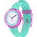 Montre Flik Flak 7+ Power Time FCNP003 Bubbly Hours - Fizz in Mint