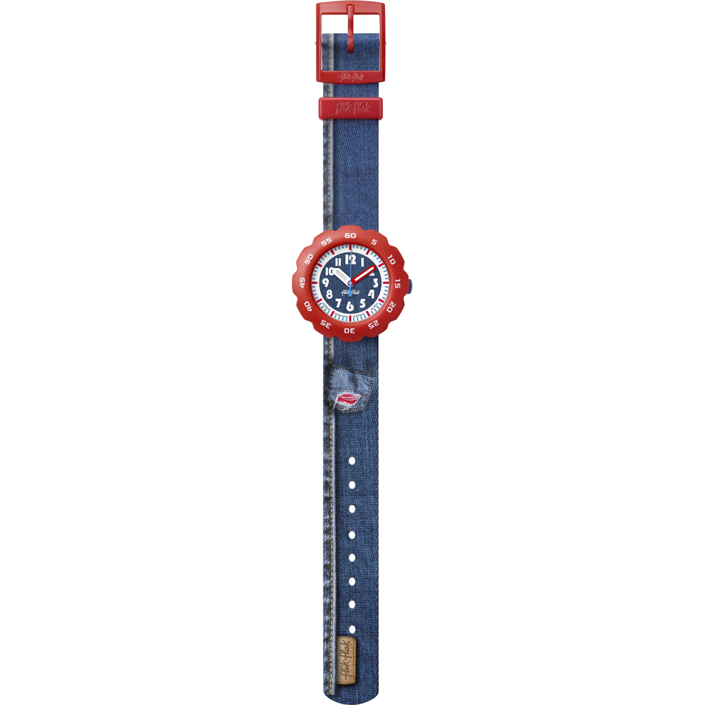 Montre Flik Flak 5+ Power Time FPSP006 Jeans For Him