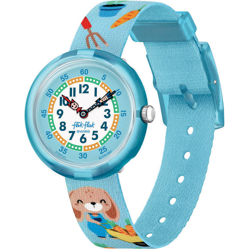 Montre Flik Flak 3+ Story Time FBNP191 Gardener Rabbit