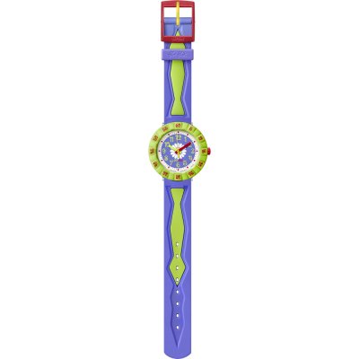 Montre Flik Flak 7+ Power Time FCSP035 Purple Flower