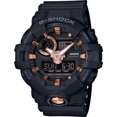 Montre G-Shock Classic Style GA-710B-1A4 Black and Gold