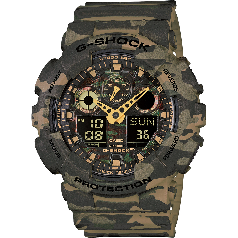 Montre G-Shock Classic Style GA-100CM-5AER Ana-Digi - Camouflage