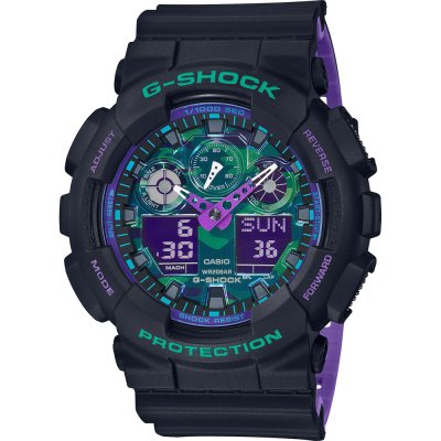 Montre G-Shock Classic Style GA-100BL-1A Ana-Digi - 90s Color Accent