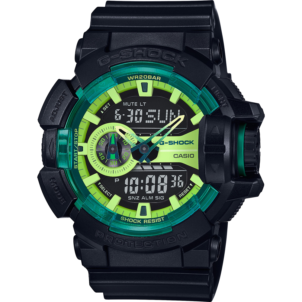 Montre G-Shock Classic Style GA-400LY-1A Rotary Switch - Classic Lime