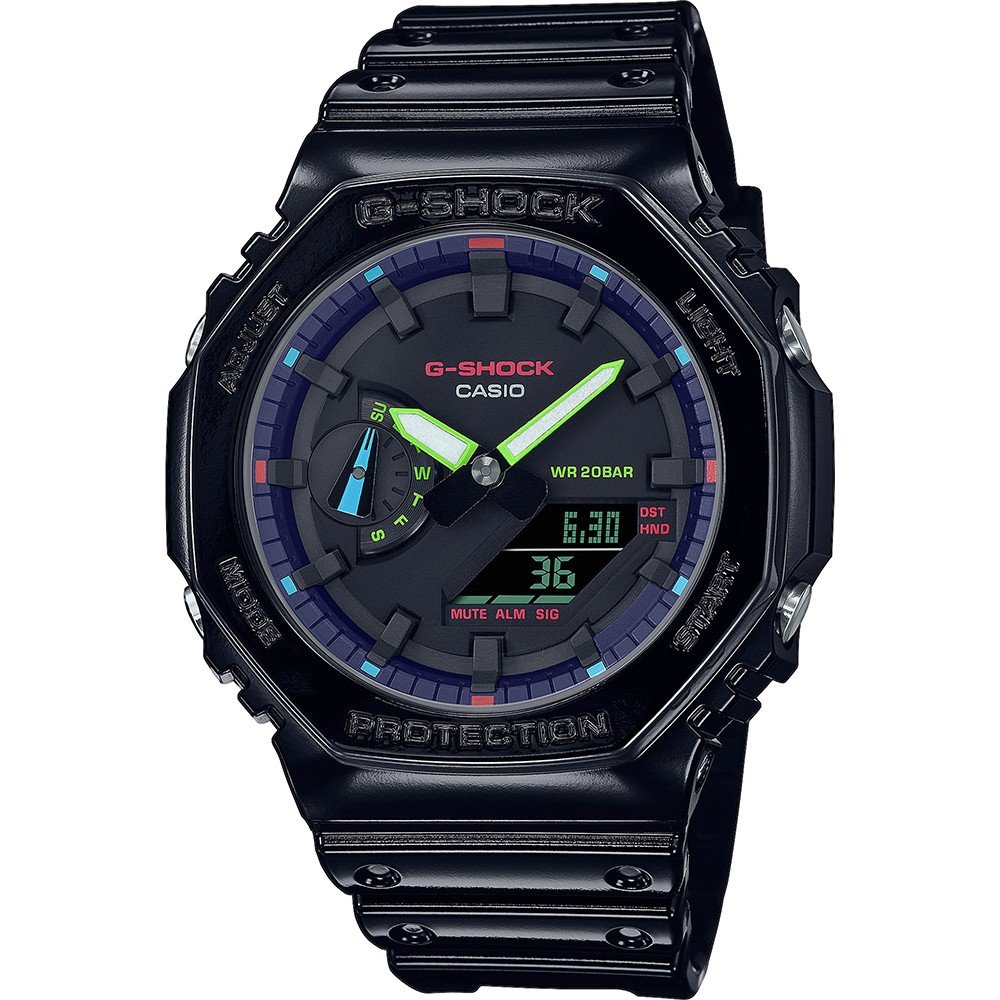 Montre G-Shock Classic Style GA-2100RGB-1AER Virtual Rainbow
