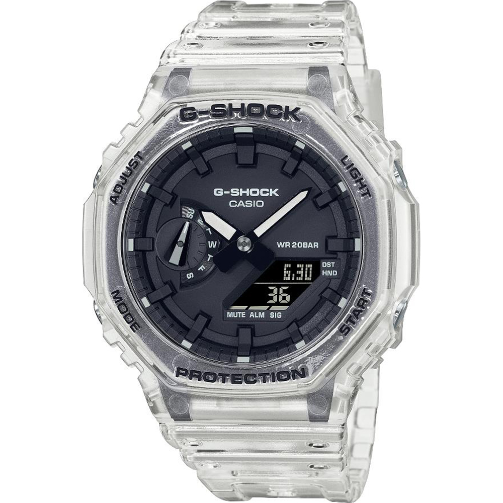 Montre G-Shock Classic Style GA-2100SKE-7AER Skeleton Series - White