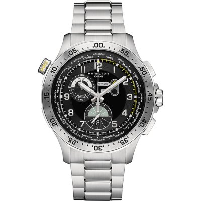 Montre Hamilton Khaki Aviation H76714135 Worldtimer