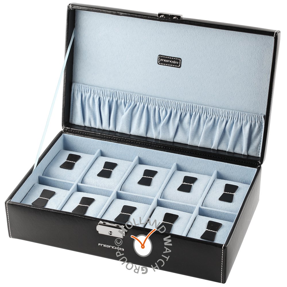 Boîte à montres HWG Accessories bond-10-black2 Watch storage box