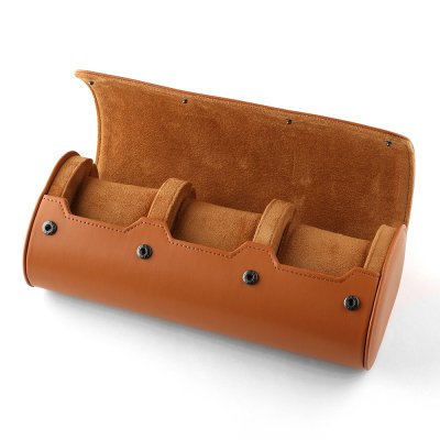 Boîte à montres HWG WATCHROLL-THREE-LBR Watchroll Three Lightbrown