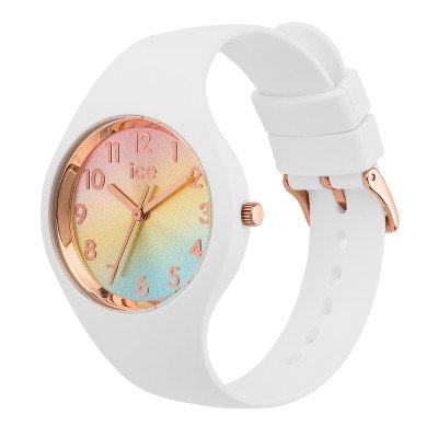 Montre ICE-WATCH Champagne Black Pour Femme - Boîtier Silicone Noir 37mm, Détails Dorés - Étanche 10 ATM - Bracelet Silicone Doux - Accessoire Mode Chic Et Décontracté