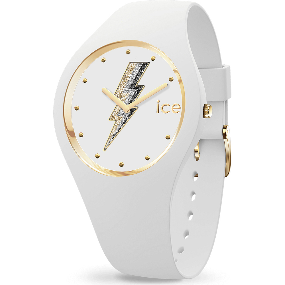 montre Ice-Watch Ice-Silicone 019857 ICE Glam Rock - Electric White