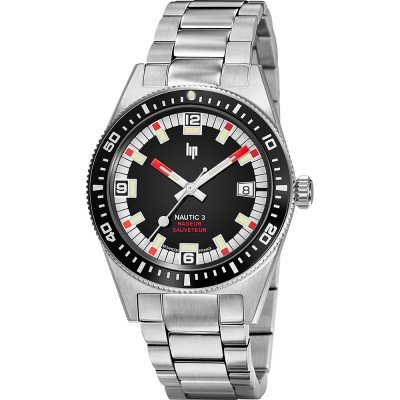 Montre LIP Nautic 670097 Nautic 3 Nageur Sauveteur