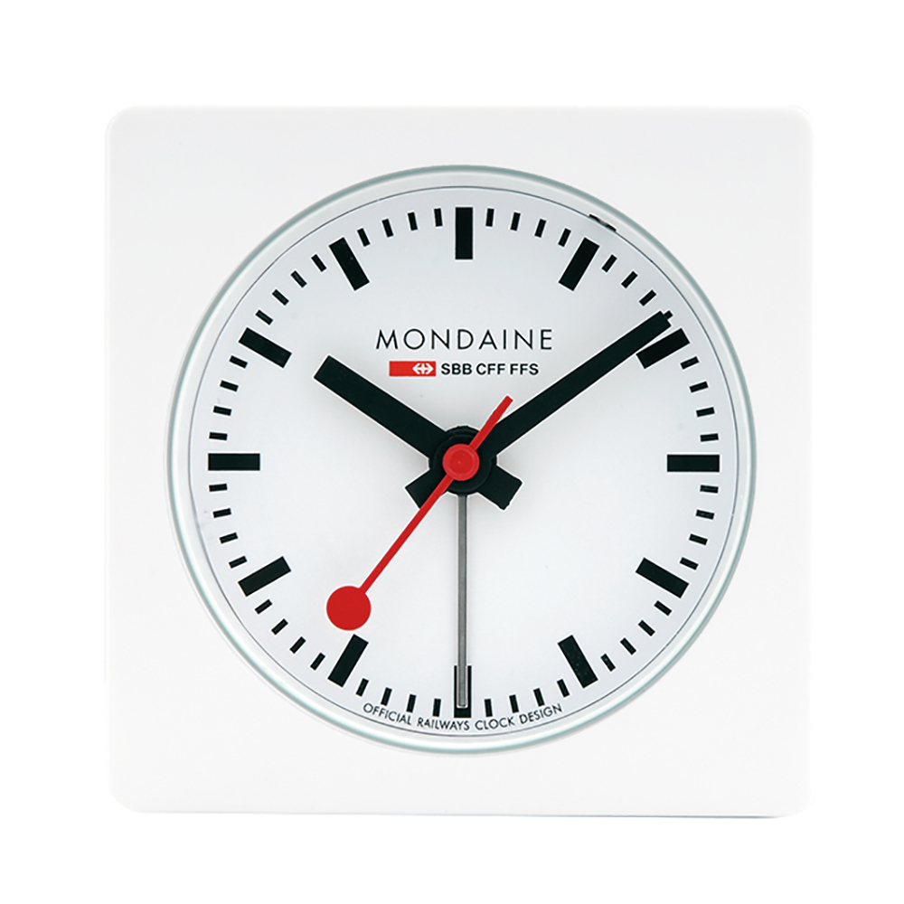 Horloge Mondaine A996.ALIG.10SBB Alarm Cube