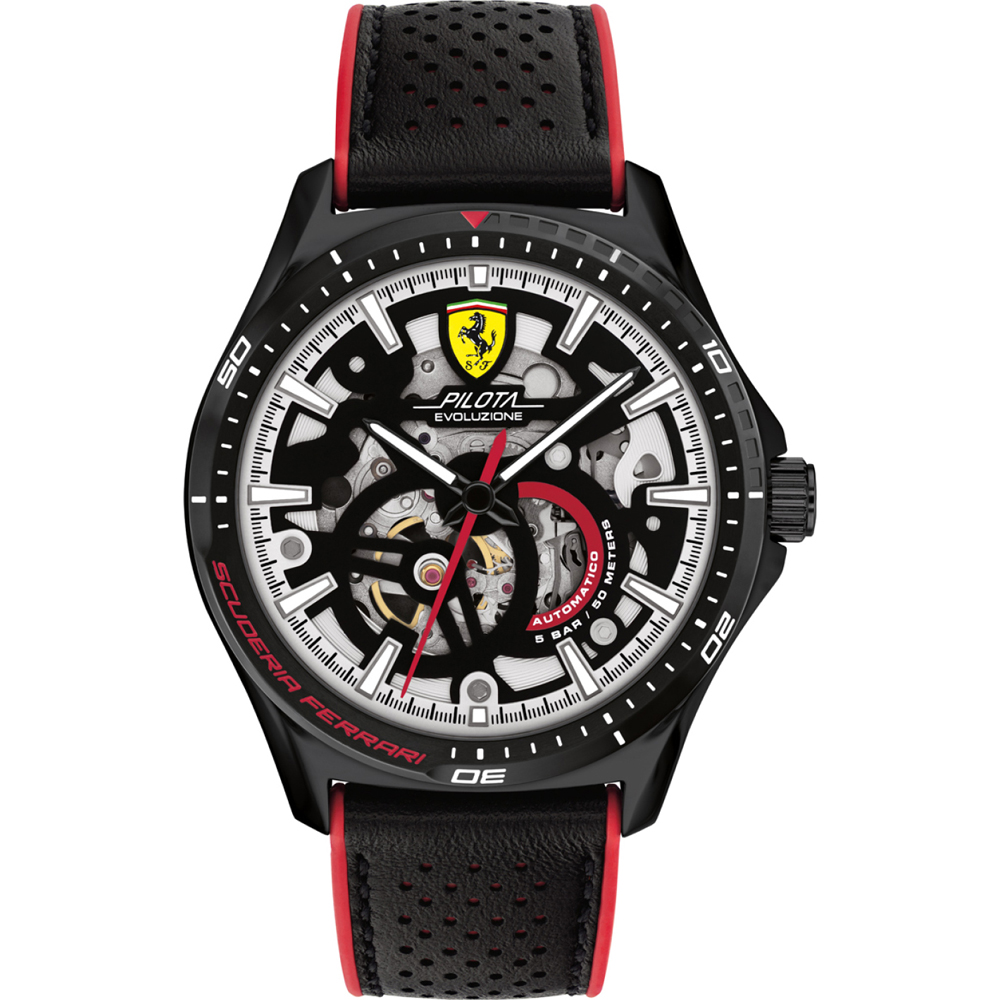 Scuderia Ferrari 0830837 Pilota Evo Skeleton montre