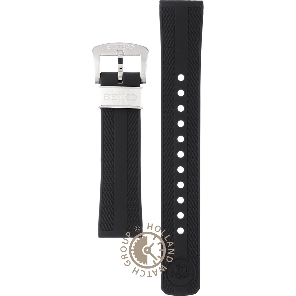 Bracelet Silicone Noir Seiko Prospex 20mm - Neuf Avec étiquettes - Pour Modèle SBDC10