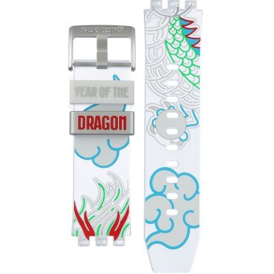 Bracelet Swatch Plastic - BigBold - SB0/SO27 ASB05Z102 Dragon in cloud