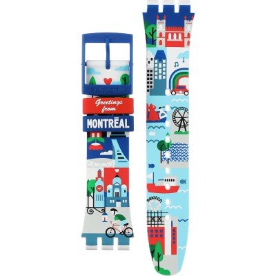 Bracelet Swatch Plastic - Originals Large (41mm) SUO/SO29/SO32 ASO29Z100 L'Experience Montreal