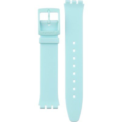 Bracelet Swatch Plastic - Skin Small 33.7mm - SF/SI/SS08/SS09 ASS08G107 Turquoise Lightly