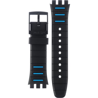 Bracelet Swatch Plastic - New Chrono - SUS ASUSB410 SUSB410 Black Spy