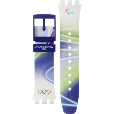 Bracelet Swatch Plastic - New Chrono - SUS ASUSZ403 Snowy Slopes