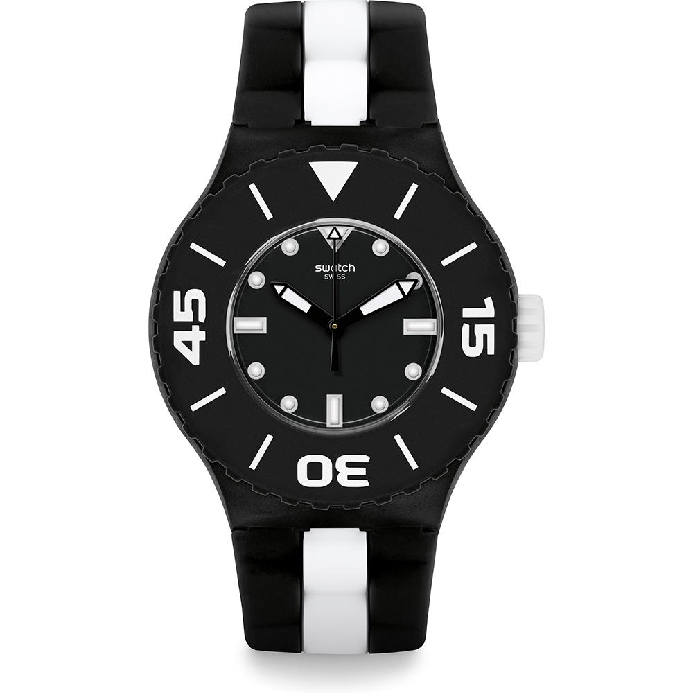 Montre Swatch Scuba Libre SUUB102 B&W Deep