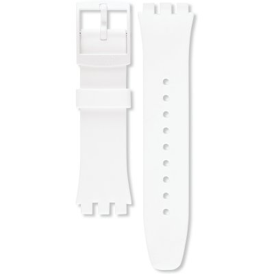 Bracelet Swatch Plastic - New Chrono - SUS ASUSW400 SUSW400 Basic White