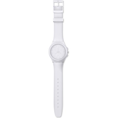 Montre Swatch New Chrono Plastic SUSW400 Basic White