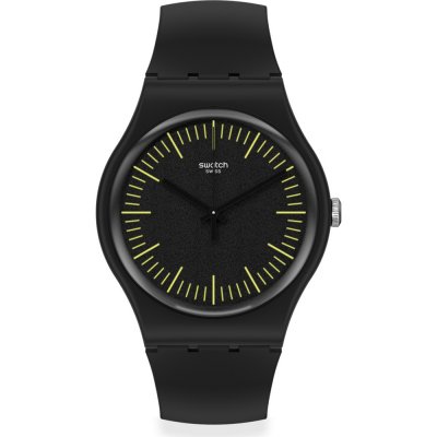 Montre Swatch Originals Large (41mm) SUOB184 Blacknyellow