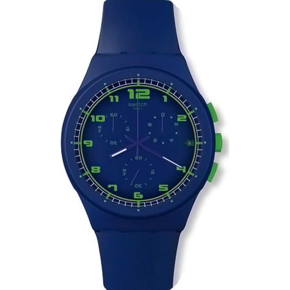 Montre Swatch New Chrono Plastic SUSN400 Blue C