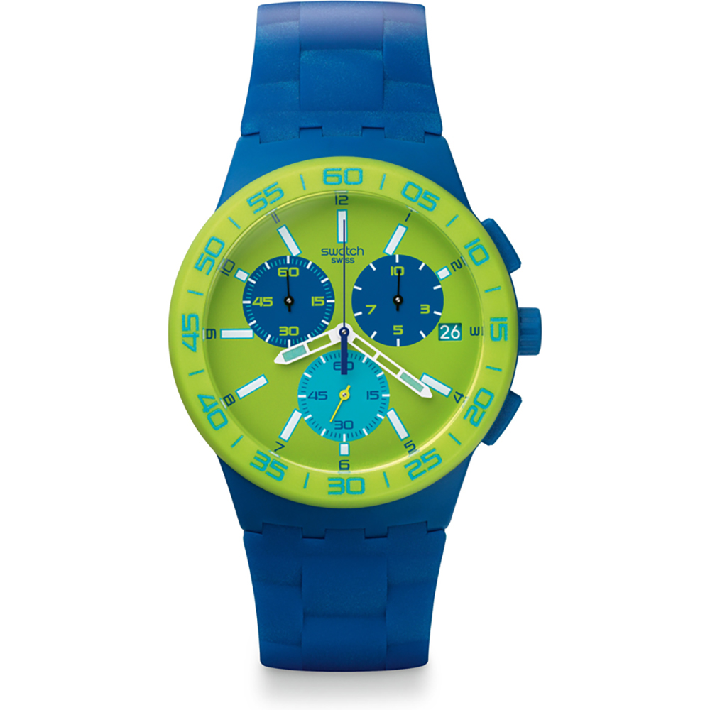 Montre Swatch New Chrono Plastic SUSN404 Blue Rug