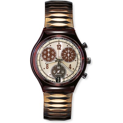 Montre Swatch Chrono SCR400 Brownbrushed