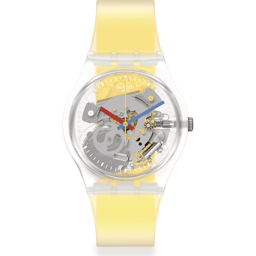 Montre Swatch Standard Gents GE291 Clearly Yellow Striped
