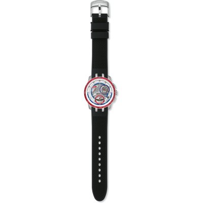 Montre Swatch Retrograde YRS412 Dark Surfaces