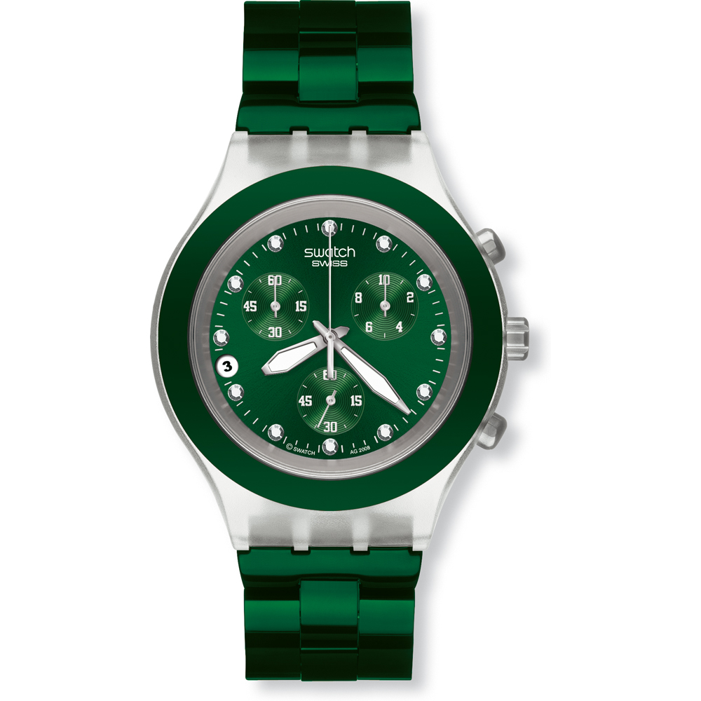 Montre Swatch Chrono SVCK4043AG Full-Blooded Green