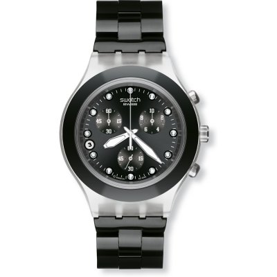 Montre Swatch Chrono SVCK4035AG Full-Blooded Night