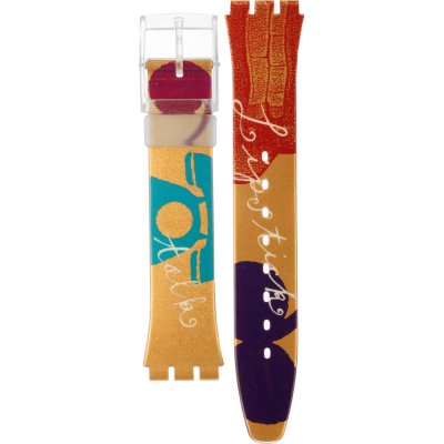 Bracelet Swatch Plastic - Originals Medium (34mm) /Access/Solar/Musicall/Stop - G/SK/SL/SR/SS/SO28 AGK248 GK248 Lipstick