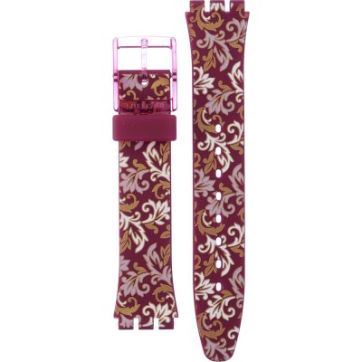 Bracelet Swatch Plastic - Originals Medium (34mm) /Access/Solar/Musicall/Stop - G/SK/SL/SR/SS/SO28 AGR179 GR179 Rosso Bianco