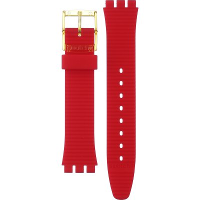 Bracelet Swatch Plastic - Originals Medium (34mm) /Access/Solar/Musicall/Stop - G/SK/SL/SR/SS/SO28 AGR185 GR185 Retro-rosso