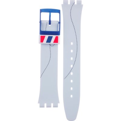 Bracelet Swatch Plastic - Originals Medium (34mm) /Access/Solar/Musicall/Stop - G/SK/SL/SR/SS/SO28 AGS151 GS151 Par Avion