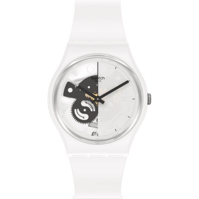 Montre Swatch Originals Medium (34mm) SO31W101 Live Time White
